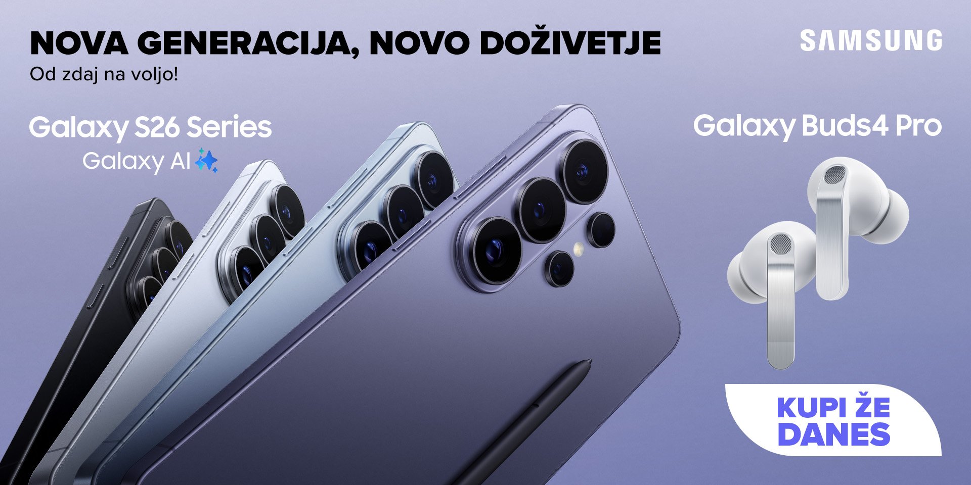 Novo v ponudbi - Samsung galaxy s26